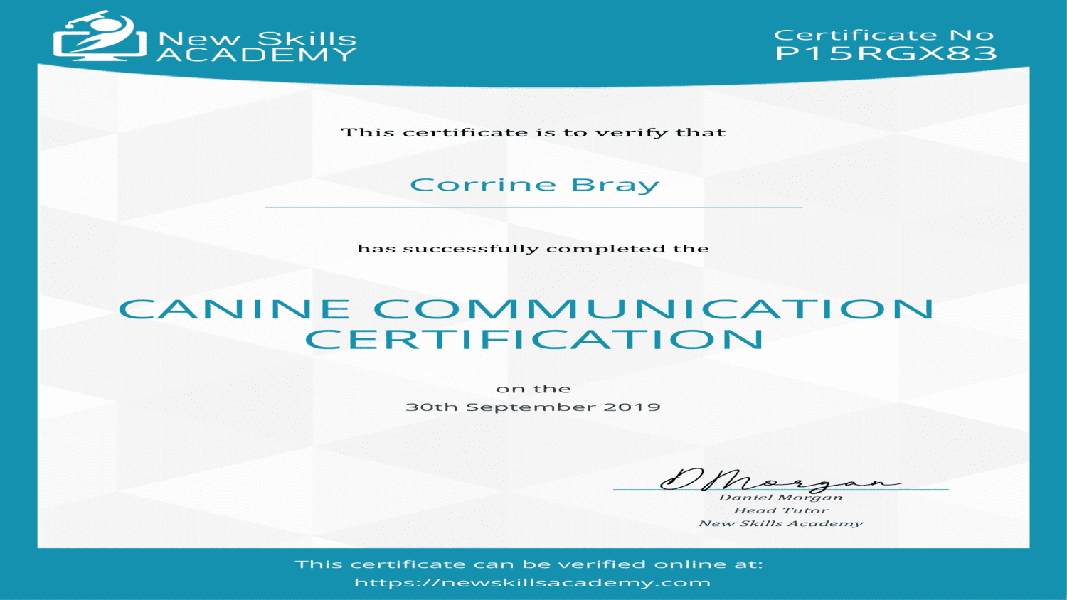 Canine Communication Certificate