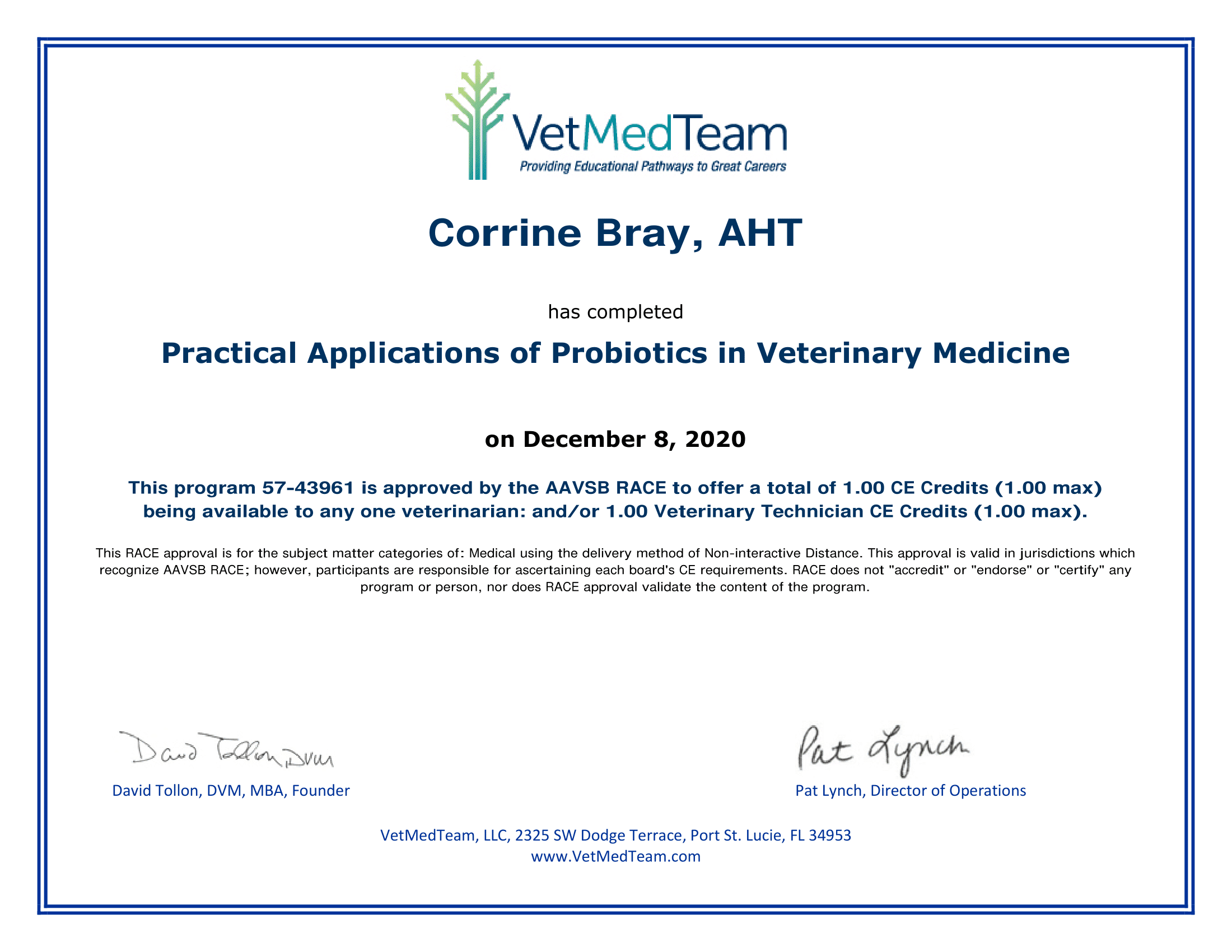 Practical Applications of Probiotics in Veterinary Medicine